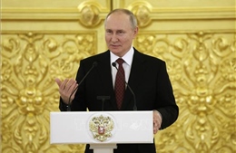 Tổng thống Nga Vladimir Putin giao lưu trực tuyến với người dân