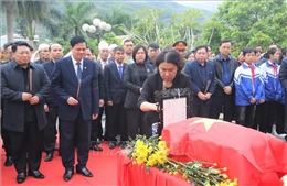 Truy điệu, an táng hài cốt liệt sĩ quân tình nguyện Việt Nam hy sinh tại Lào  