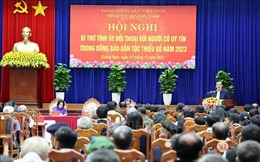 Bí thư tỉnh Quảng Nam đối thoại với người có uy tín trong đồng bào dân tộc thiểu số