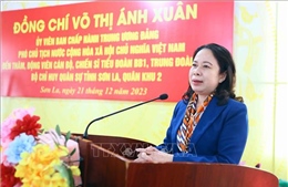Phó Chủ tịch nước Võ Thị Ánh Xuân thăm, làm việc tại Sơn La
