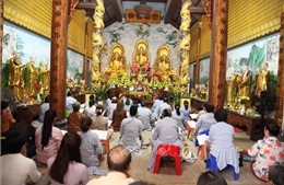 Động thổ trùng tu chùa Phật Tích tại thủ đô Viêng Chăn (Lào)