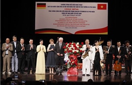 Chủ tịch nước Võ Văn Thưởng và Phu nhân chủ trì chiêu đãi trọng thể Tổng thống Đức và Phu nhân