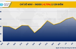 Chỉ số MXV-Index chấm dứt chuỗi tăng ba ngày liên tiếp