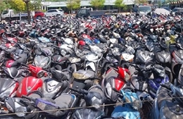Chủ sở hữu &#39;bỏ rơi&#39; hàng trăm xe máy vi phạm tại Công an thành phố Vũng Tàu