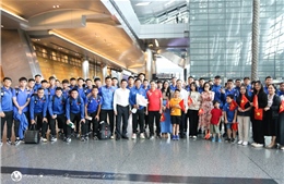 Đội tuyển U23 Việt Nam sẵn sàng cho buổi tập đầu tiên tại Doha 