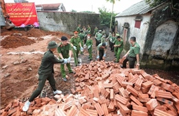 Công an tỉnh Bắc Giang thực hiện tốt phong trào xóa nhà tạm, nhà dột hỗ trợ người có công