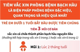 Trẻ em dưới 1 tuổi bắt đầu được tiêm chủng phòng, chống bệnh bạch hầu