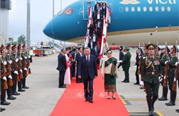 Chủ tịch nước Tô Lâm đến Viêng Chăn, bắt đầu thăm cấp Nhà nước Lào