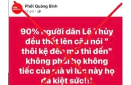 Xử lý nghiêm các trường hợp đăng tải thông tin sai sự thật về tình hình mưa lũ