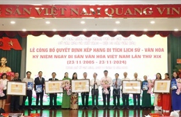 TP Hồ Chí Minh: Công bố quyết định xếp hạng 5 di tích cấp thành phố