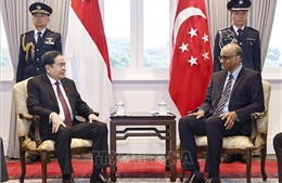 Chủ tịch Quốc hội Trần Thanh Mẫn hội kiến Tổng thống Singapore Tharman Shanmugaratnam