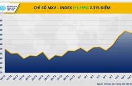 Chỉ số MXV-Index quay đầu leo lên mức cao nhất trong hơn 7 tháng