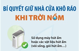 Bí quyết giữ nhà cửa khô ráo khi trời nồm ẩm