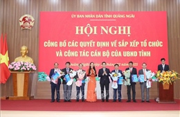 Kiện toàn lãnh đạo bộ máy mới của các sở