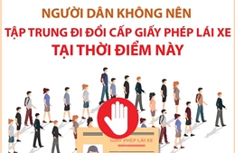 Người dân không nên tập trung đi đổi cấp giấy phép lái xe tại thời điểm này