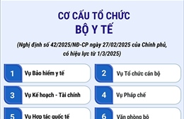 Cơ cấu tổ chức của Bộ Y tế