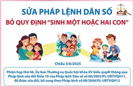 Sửa Pháp lệnh Dân số: Vợ chồng tự quyết định số con và thời gian sinh con