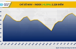Chỉ số MXV-Index quay đầu lên ngưỡng 2.228 điểm