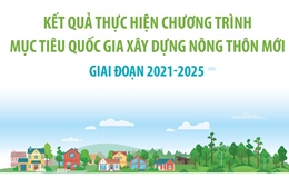 Kết quả thực hiện Chương trình mục tiêu quốc gia xây dựng nông thôn mới giai đoạn 2021-2025
