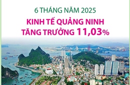 6 tháng năm 2025: Kinh tế Quảng Ninh tăng trưởng 11,03%