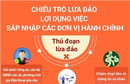 Chiêu trò lừa đảo lợi dụng việc sáp nhập các đơn vị hành chính