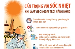 Cẩn trọng với sốc nhiệt khi làm việc ngoài trời nắng nóng