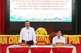 Tháo gỡ khó khăn, vướng mắc lĩnh vực nông nghiệp và môi trường khi vận hành chính quyền 2 cấp