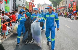 Đảm bảo công tác vệ sinh môi trường trong suốt quá trình phục vụ Đại lễ A80