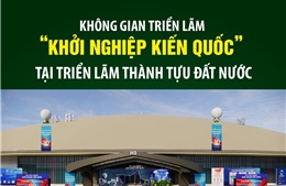 Không gian triển lãm &#39;Khởi nghiệp kiến quốc&#39; tại Triển lãm thành tựu đất nước