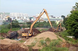 Thiếu vật liệu, dự án kênh Tham Lương - Bến Cát nguy cơ chậm tiến độ