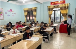Hơn 300 học sinh ở Thàng Tín (Tuyên Quang) trở lại trường sau khi khắc phục hậu quả do lũ ống