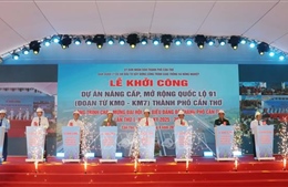 Khởi công dự án nâng cấp, mở rộng Quốc lộ 91