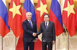 Chủ tịch Quốc hội Trần Thanh Mẫn hội đàm với Chủ tịch Duma Quốc gia Quốc hội Nga Vyacheslav Volodin