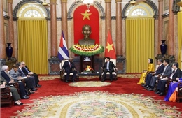 Chủ tịch Quốc hội Cuba hội kiến Chủ tịch nước Lương Cường