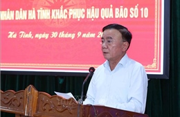 Thường trực Ban Bí thư thăm, động viên nhân dân Hà Tĩnh khắc phục hậu quả bão số 10