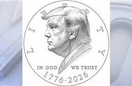 Mỹ công bố bản thiết kế đồng xu 1 USD khắc hình Tổng thống Donald Trump