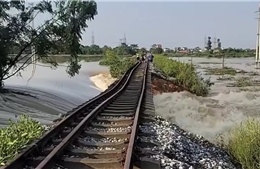 Đã có phương án khắc phục sự cố nền đường tàu sắt Hà Nội - Thái Nguyên