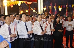 Chủ tịch Quốc hội Trần Thanh Mẫn dự Lễ tưởng niệm 725 năm Ngày mất của Anh hùng dân tộc Trần Hưng Đạo