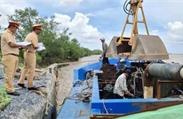 Đồng Tháp: Ngăn chặn, xử lý tình trạng khai thác cát trái phép