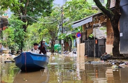 Huế: Mực nước các sông tăng, còn gần 6.000 ngôi nhà bị ngập