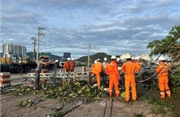 Khẩn trương khắc phục sự cố điện sau bão số 13