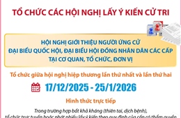 Tổ chức các hội nghị lấy ý kiến cử tri