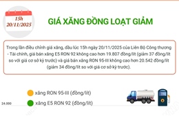 Giá xăng đồng loạt giảm
