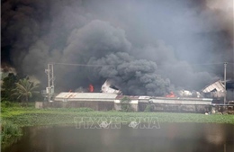 Công an Hải Phòng thông tin vụ cháy nhà xưởng giày da sáng 14/12