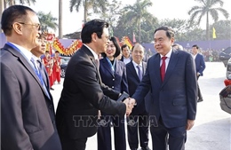 Chủ tịch Quốc hội dự Lễ khởi công Dự án Trục Đại lộ Cảnh quan sông Hồng