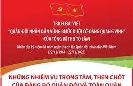 Những nhiệm vụ trọng tâm, then chốt của Đảng bộ Quân đội và toàn quân