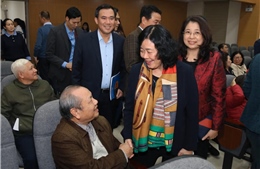 Chủ tịch UBTƯ MTTQ Việt Nam Bùi Thị Minh Hoài dự Hội nghị lấy ý kiến cử tri nơi cư trú