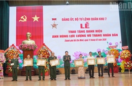 Phong tặng, truy tặng danh hiệu AHLLVTND cho 7 tướng lĩnh Quân đội