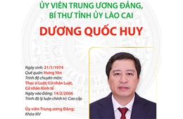 Ủy viên Trung ương Đảng, Bí thư Tỉnh ủy Lào Cai Dương Quốc Huy