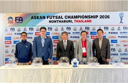 Việt Nam cùng bảng với chủ nhà Thái Lan tại Giải vô địch Futsal Đông Nam Á 2026